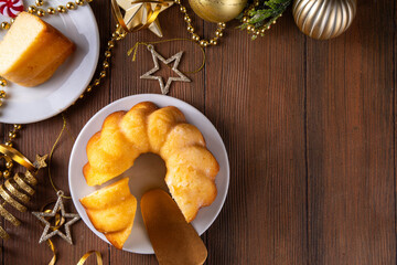 Christmas round bundt cake