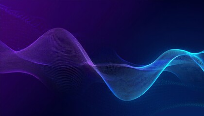 Fototapeta premium technischer wellen hintergrund in blau und pink, betriebswirtschaftlicher hintergrund