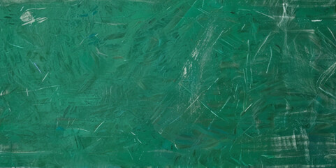 Texture of blank green chalkboard with copy space. Education and reading concept background.