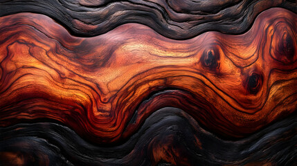 Fototapeta premium Wavy Wooden Texture Abstract Background