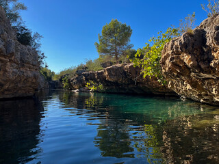 Clear River In Valencia Spain