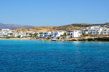 Fototapeta premium View of white houses of Ano Koufonisi island, Koufonissia, Small Cyclades, Greece