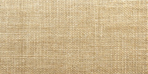 Fototapeta premium Close-up of Beige Linen Fabric Texture, linen fabric, beige texture, textile background, woven pattern