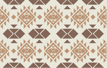 Ethnic abstract ikat art. Aztec ornament print. geometric ethnic pattern seamless  color oriental.  Design for background ,curtain, carpet, wallpaper, clothing, wrapping, Batik, vector illustration.