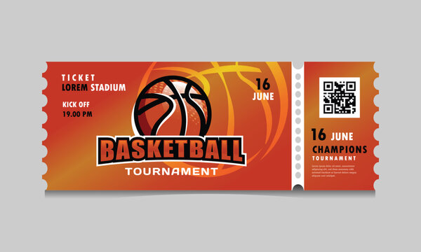 Basketball Raffle Ticket Templates