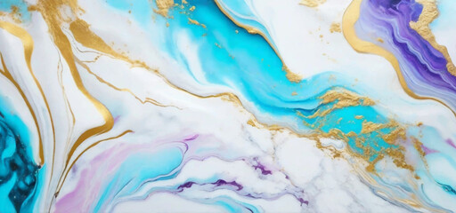 Luxurious marble wallpaper background. Luxury marble texture with gold glitter and blue tone. Indigo ocean blue marbling with natural luxury style swirls of marble and gold powder geode pattern.