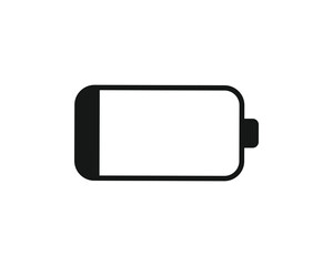 Fototapeta premium Battery icon. Battery indicator icon, phone battery level, charge power. Low battery indicator.