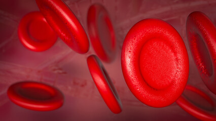 The Blood cell for medical and sci concept 3d rendering.
