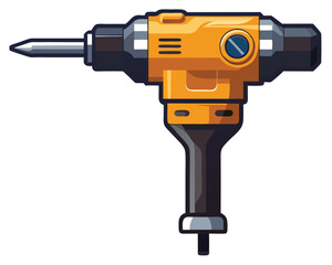 Jackhammer vector illustration isolated on a white background