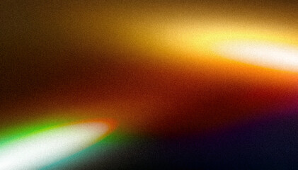 Blank grained and scratched film strip texture background with heavy grain, light leak Real Lens Flare Shot in Studio over Black Background. Easy to add as Overlay or Screen Filter