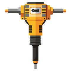 Jackhammer vector illustration isolated on a white background