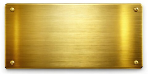 Yellow brass metal plate border with a shiny finish, perfect for adding a touch of elegance to your design projects