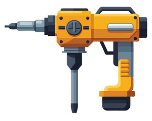 Jackhammer vector illustration isolated on a white background