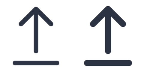 Upload or Send File simple icons set designed in filled, outline, line and stroke style