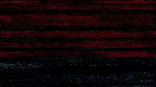 Glitch noise static television VFX. Visual video effects stripes background, CRT tv screen no signal glitch effect