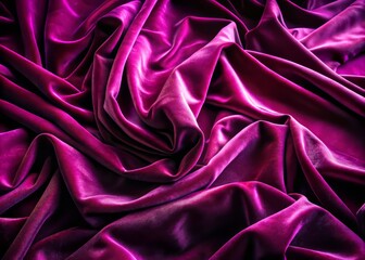 Obraz premium Sumptuous velvet fabric wraps around the space, infused with deep, rich tones of purple and red, bathed in gentle, soft light, evoking a sense of luxury and refinement.