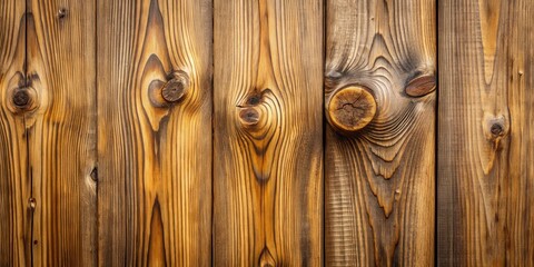 Fototapeta premium High resolution image of a wooden wall with a prominent brown knot