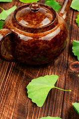 Ginkgo biloba in traditional Chinese medicine.