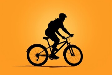Obraz premium Bicycle silhouette vehicle cycling sports.