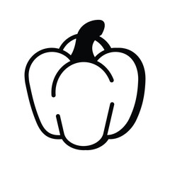 Capsicum icon showcasing colorful, fresh peppers