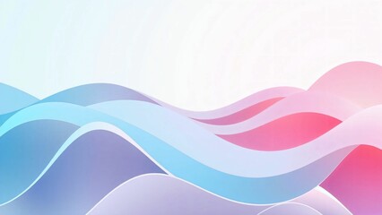 Obraz premium 光沢のある波や布のような流動的な質感をもったテクスチャー鮮やかな青・紫・ピンク・オレンジのグラデーションカラー