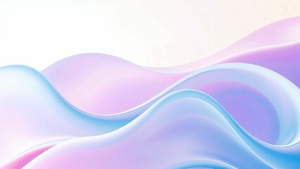 光沢のある波や布のような流動的な質感をもったテクスチャー鮮やかな青・紫・ピンク・オレンジのグラデーションカラー