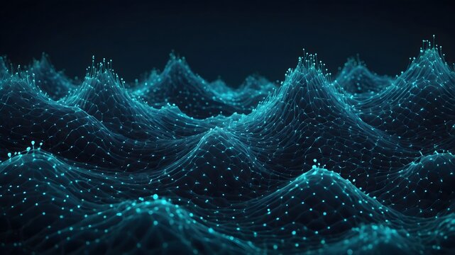 AI-Generate Imahe of Digital abstract fractal background