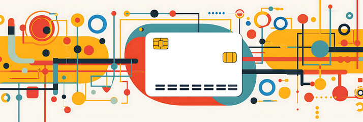 Obraz premium Modern healthcare card dedicated future of AIdriven public health strategies minimalist design an expansive blank area on the upper center for writing framed by abstract epidemiological data patterns