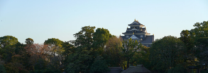 Okayama castle is the famous castle in Okayama city.