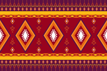 Colorful geometric ethnic pattern. Oriental, western, aztec, tribal traditional. seamless pattern. fabric, tile, background, carpet, wallpaper, clothing, sarong,wrapping, Batik, fabric,Vector pattern