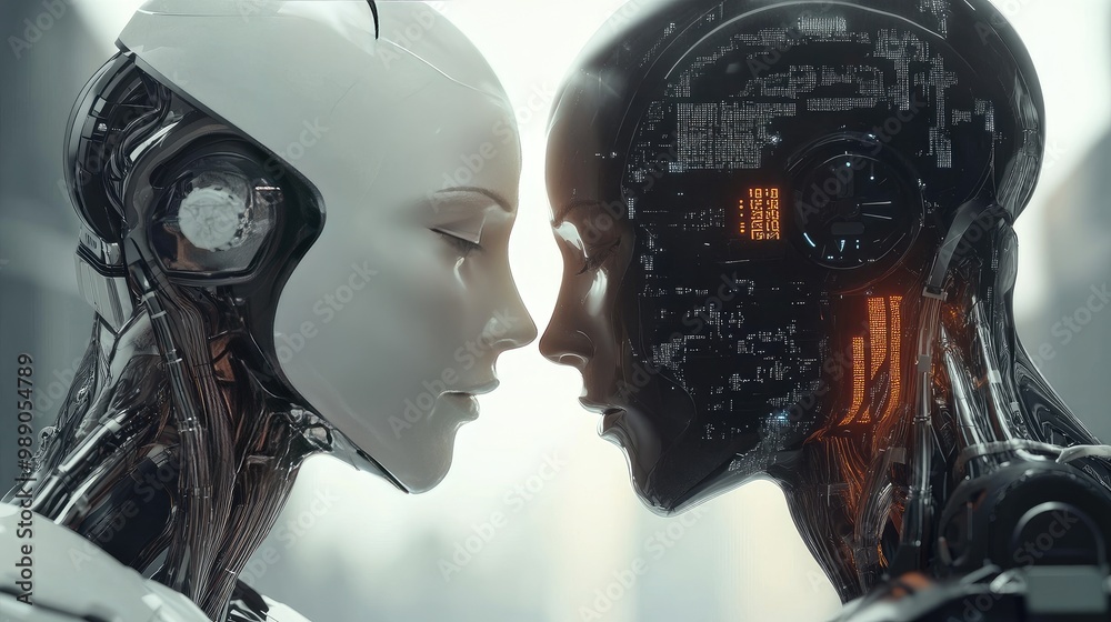 Poster ai robots bridging human interaction and vast data networks through intelligent ai brain systems and