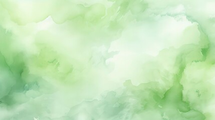 Fototapeta premium Green and white watercolor abstract background, perfect for nature themed designs, ecofriendly products, packaging, and digital wallpapers. Generative AI