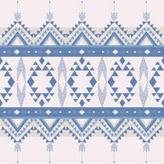 Beautiful Ethnic abstract ikat art. Seamless pattern in tribal,folk embroidery,and Mexican style.Aztec geometric art ornament print.Design for carpet,wallpaper, clothing,wrapping,fabric,cover