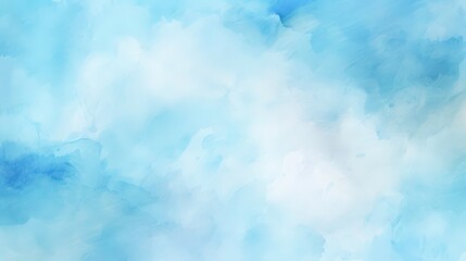 Obraz premium Blue and white watercolor abstract background suitable for web design, social media graphics, digital art projects, and printing materials. Generative AI