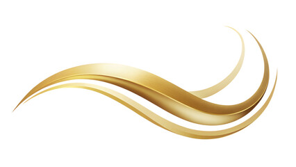 Obraz premium Abstract gold wave illustration for business concept backdrop