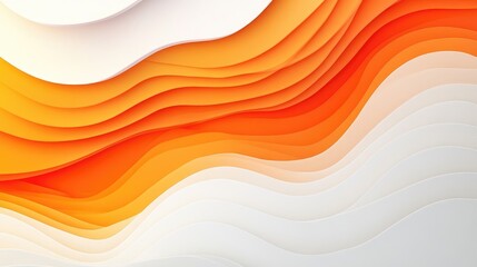 Dynamic white-orange abstract gradient background with wave patterns, adding a fresh and vibrant touch to eco-friendly and nature-themed designs