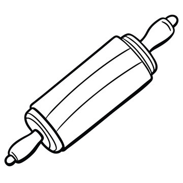 recommend clip art: Rolling pin vector silhouette