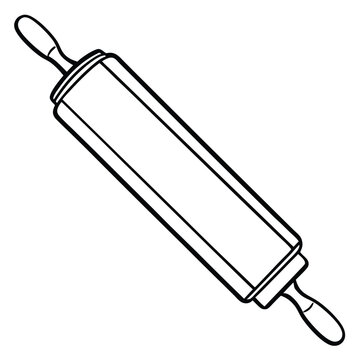 recommend clip art: Rolling pin vector silhouette