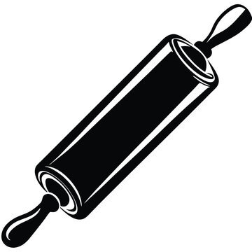 recommend clip art: Rolling pin vector silhouette