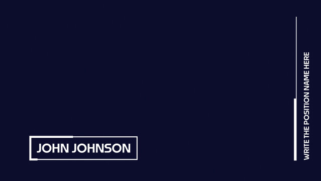 Animated Lower Third for Universal Videos | Modern Lower Thirds Perfect for Technology and Startup Shows