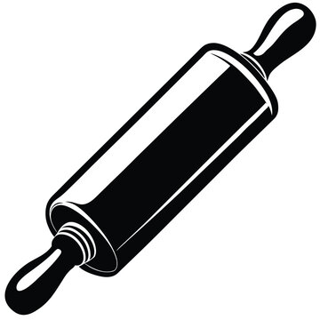 recommend clip art: Rolling pin vector silhouette