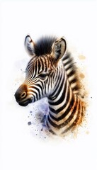 Naklejka premium kleines niedliches Zebra