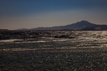 On the beach in Sharm el Sheikh, Island of Titan 