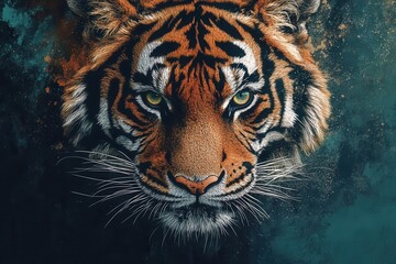 Naklejka premium Urban wildlife flat design top view animals water color Split-complementary color scheme