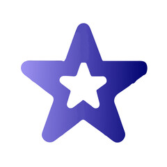 A blue star isolated on white background
A purple star icon for a web site, app