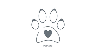 Pet Care Icon for Mobile Apps Focused on Animal Health and Well-Being