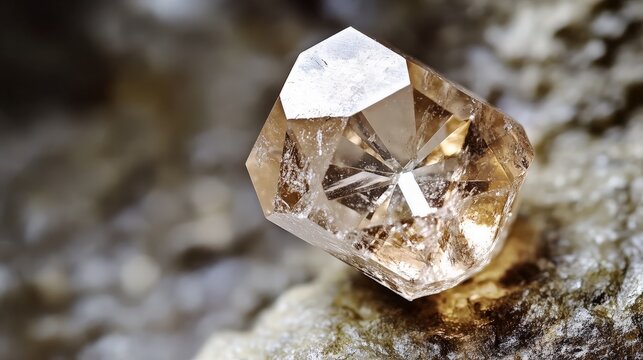 A Close-Up Look at a Topaz Crystal