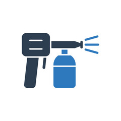 airbrush icon - paint gun icon - spray gun icon