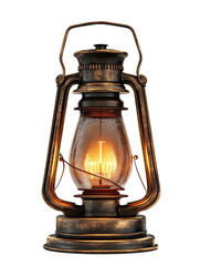 oil lantern as element on transparent background