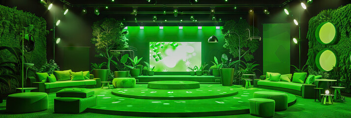 Lush Green Game Show Set for Eco-Friendly Events